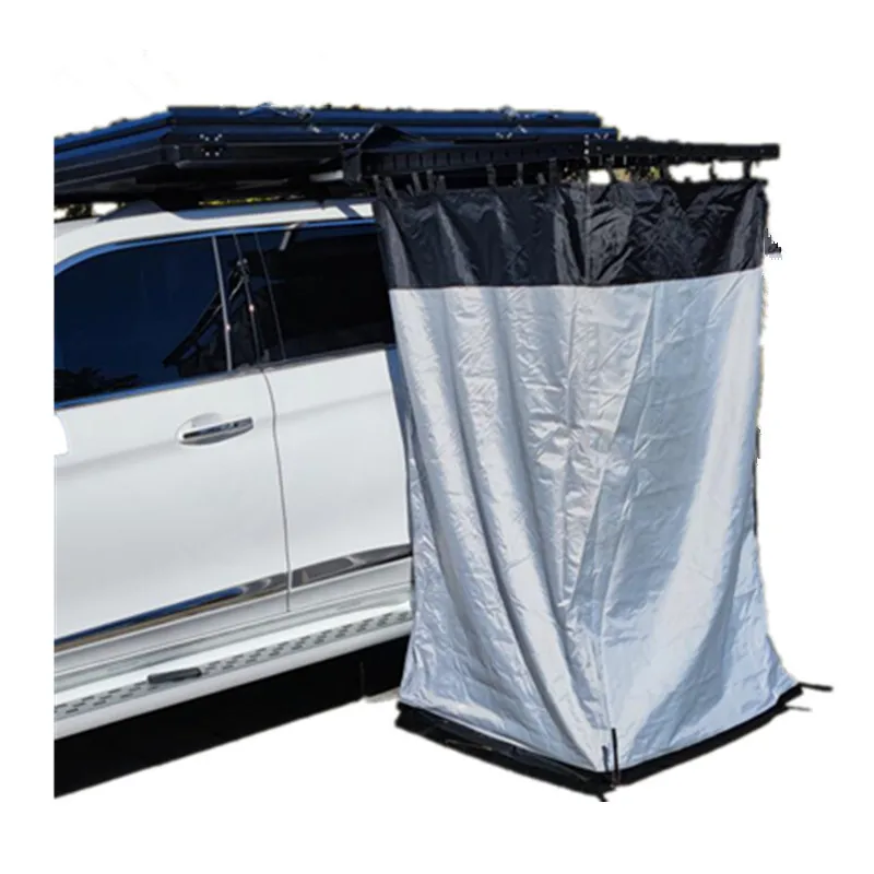 Outdoor Camping Shower Tent Car Side Shower Tent Toilet Bathing Tent Built-in LED Strip Light view 6