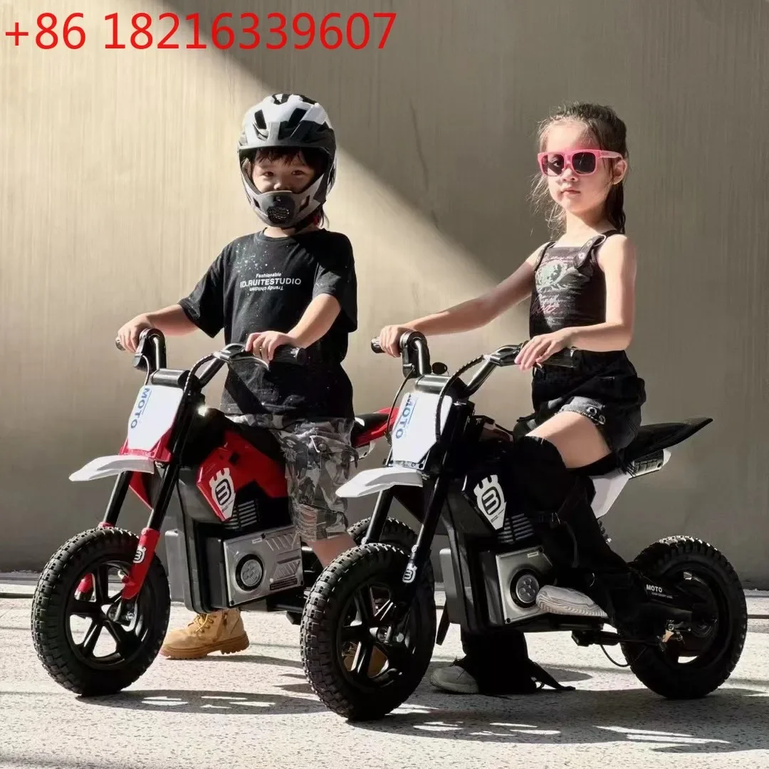 New large children's electric motorcycle 3-10 years old children's charging toy car baby can sit on two-wheeled motorcycle