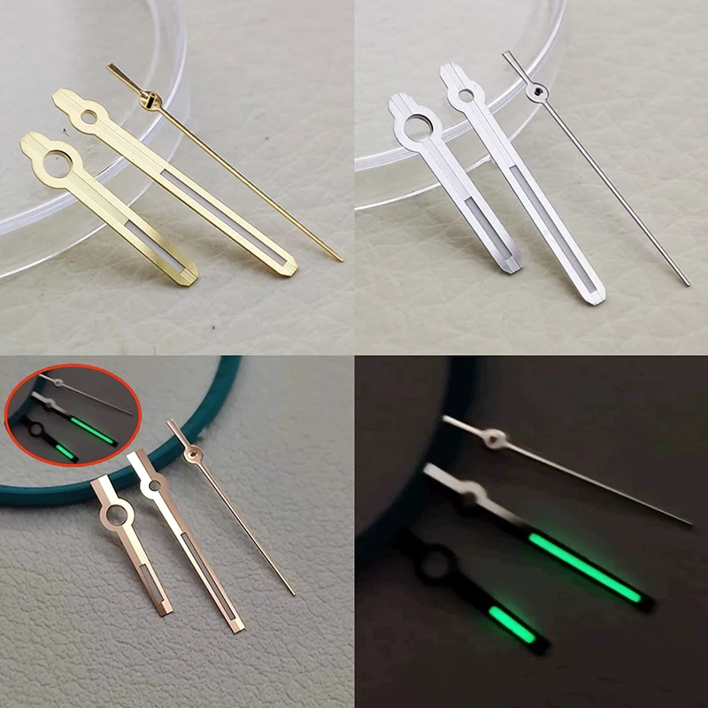 

New NH35 Hand Log Series Modified NH36 Mechanical Watch Hands C3 Green Luminous Hands Color Second Hand