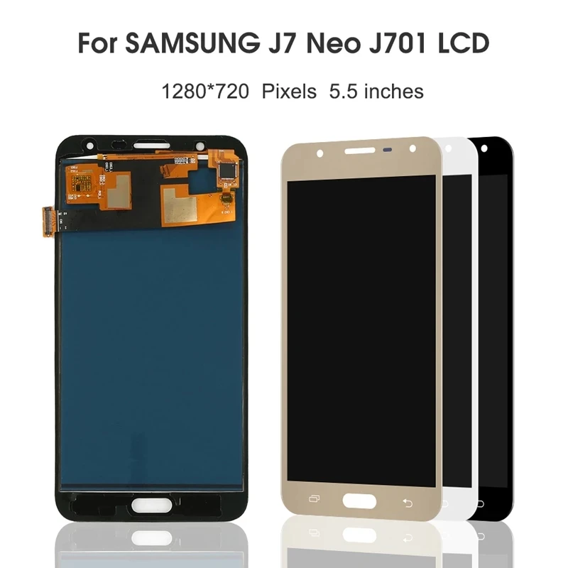 LCD do Samsung Galaxy J7 rdzeń J701 J7 Nxt J7 Neo J701F ekran dotykowy Digitizer zespół SM-J701M zamiennik z prezentami