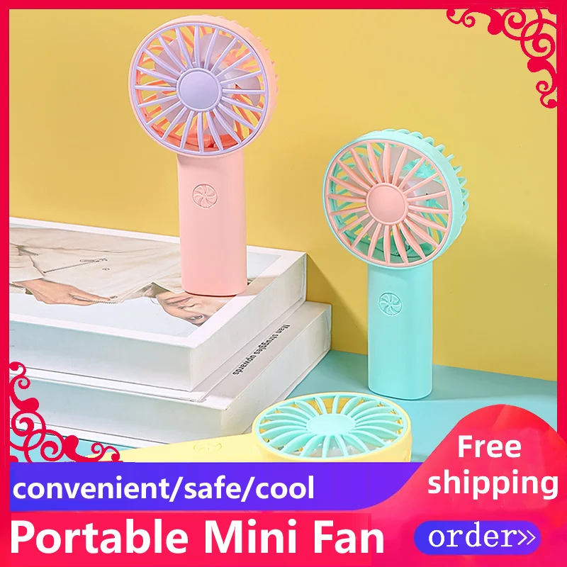 Free Shipping Multifunction Mini Portable Outdoors Summer Gifts Travel Trip USB Hand Electric Fan for Cool