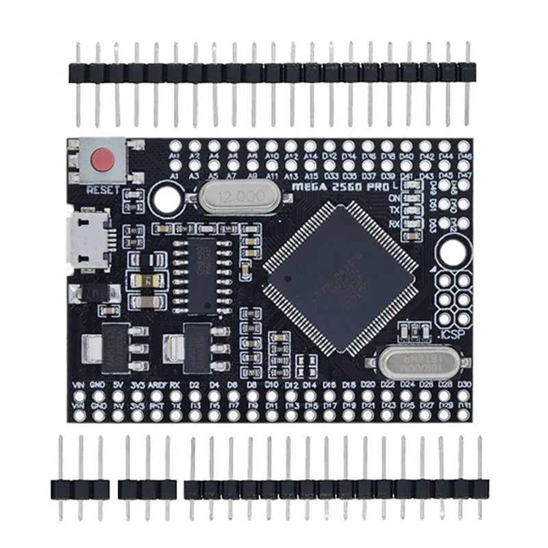 

Изысканный чип MEGA 2560 PRO, встраиваемый CH340G/ATMEGA2560-16AU с штекерными разъемами, совместимый для Arduino Mega2560 DIY