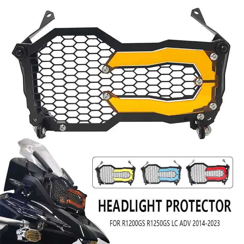 Motorcycle Headlight Protector Grille Guard Cover For BMW R1200GS R1250GS LC ADV Adventure R 1200 GS R1250 GS 2014-2023 2022