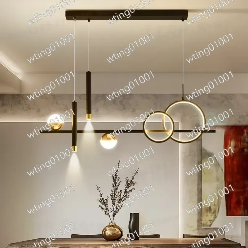 for Modern Minimalist LED Pendant Light with Remote Control Spot Lamp for Kitchen Table Dining Room Office Chandelier Decor