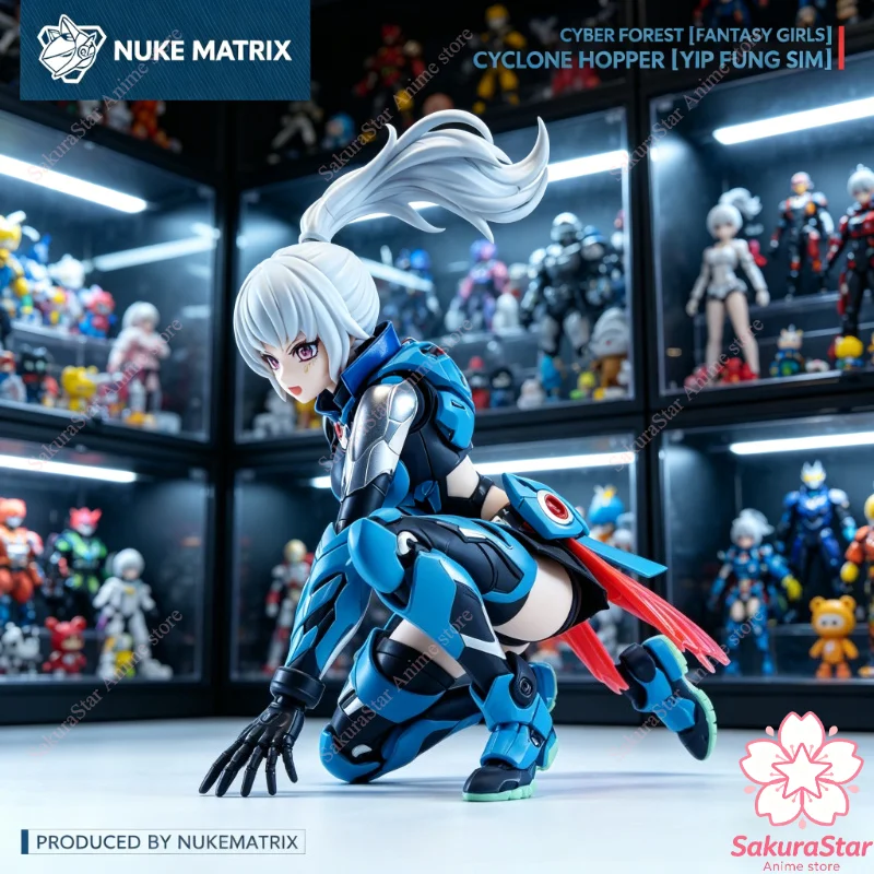 

【In Stock】NUKE MATRIX Cyber Forest Hurricane Locust Ye Fengchan Anime Assembly Model Kit Collectible Toy Gifts for Boys