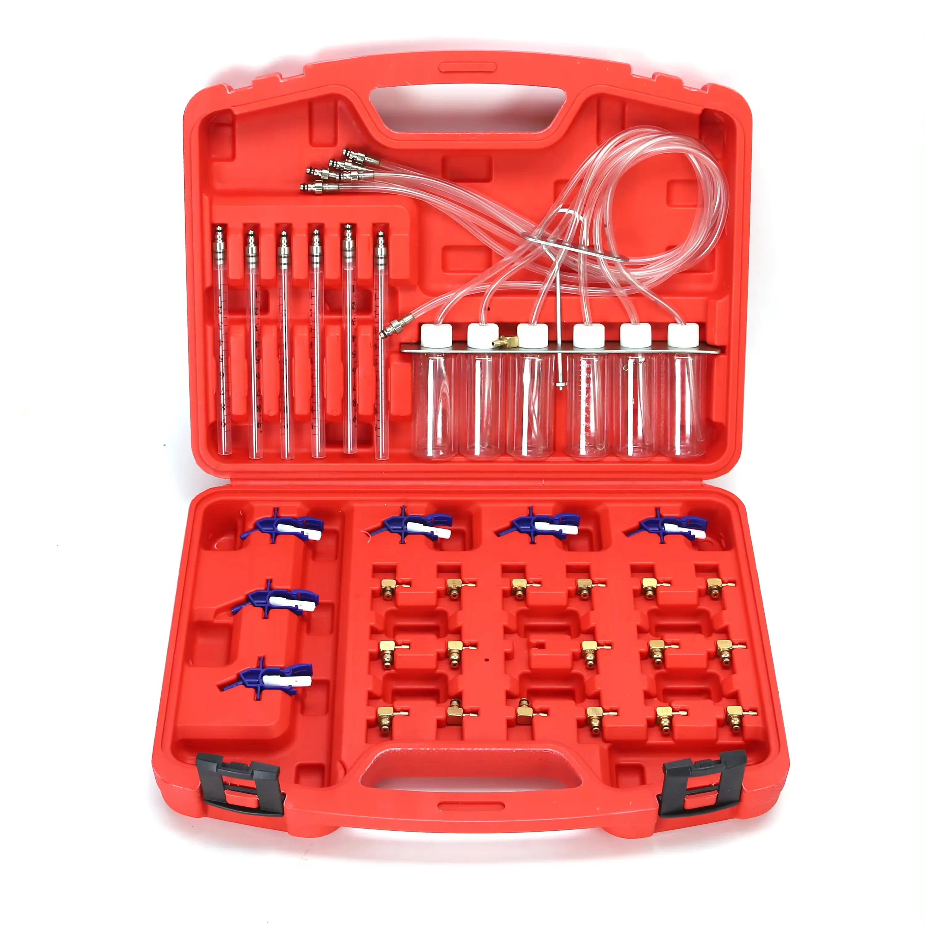 

Auto Nozzle Fuel Injection Test Meter Diesel Injector Flow Meter Diagnostic Tool Cylinder Common Rail Adaptor Fuel Tester Set