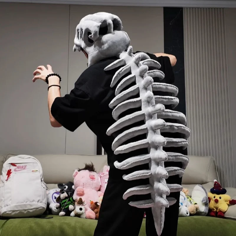 

Hot Dinosaur Skeleton Cos Props Children Adult Cute Wearable Mask Halloween Party Carnival Cosplay Costumes Funny Headwear