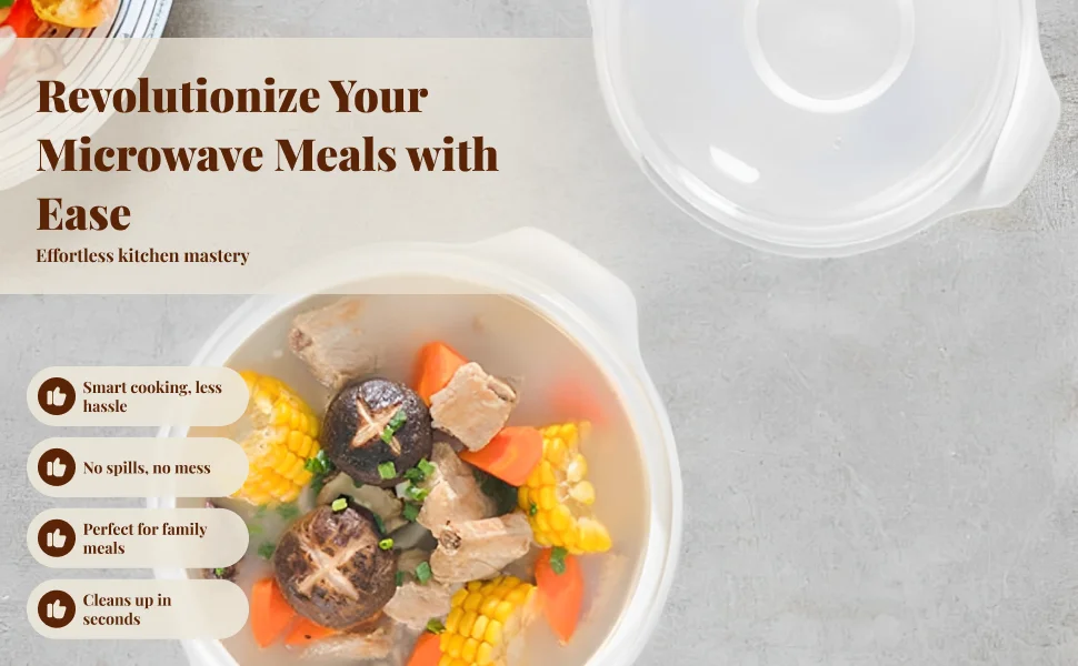 ご飯調理用電子レンジスチーマー、ポータブルランチコンテナ、オートミール用電子レンジ調理器具