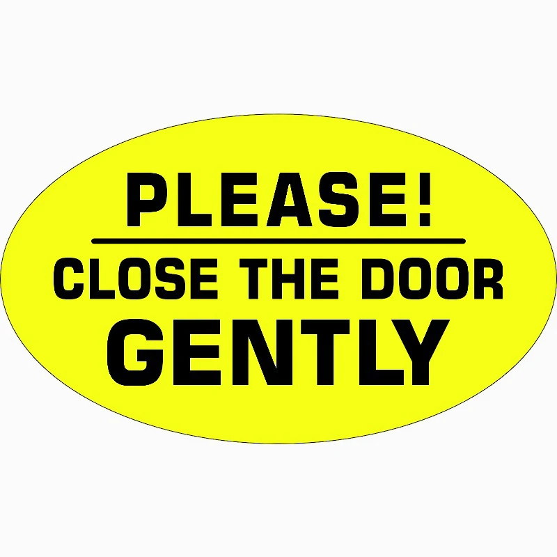 

Car decoration stickers FOR PLEASE CLOSE THE DOOR GENTLY Sticker Sign Decal Gate Car Van Taxi 20CM PVCKK