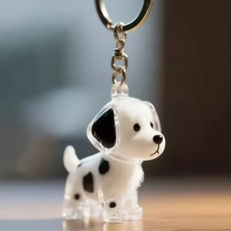 Hair storage box cute puppy transparent animal hairball capsule pendant decorative commemorative dust box