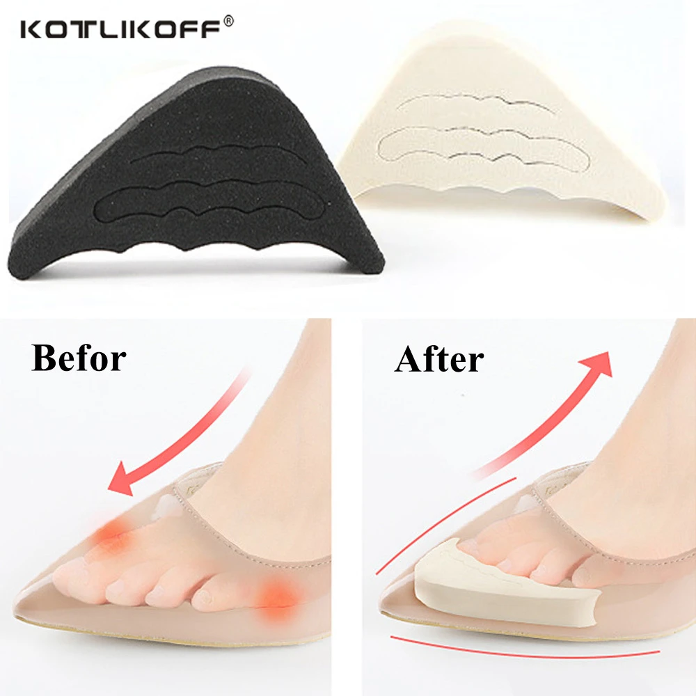 8/16개 소프트 스펀지 토 플러그 하프 깔창 재사용 가능한 발가락 필러 신발용 인서트 조절 가능 너무 큰 발 보조 패드 신발 깔창