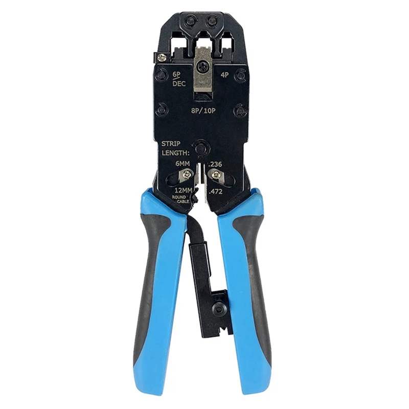 RJ45 Network Crimper 10P 8P 6P 4P Crimping Tools Stripper for RJ45 RJ11 RJ12 RJ50 Connector Ethernet Cable