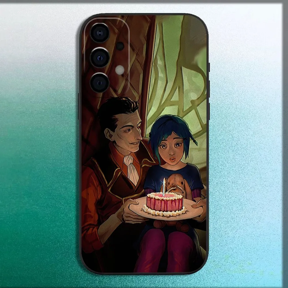 Coque de téléphone s-silco Arcane Jinx, étui noir souple pour Samsung Galaxy A13,A21s,A22,A31,A32,A52,A53,A71,A80,A91