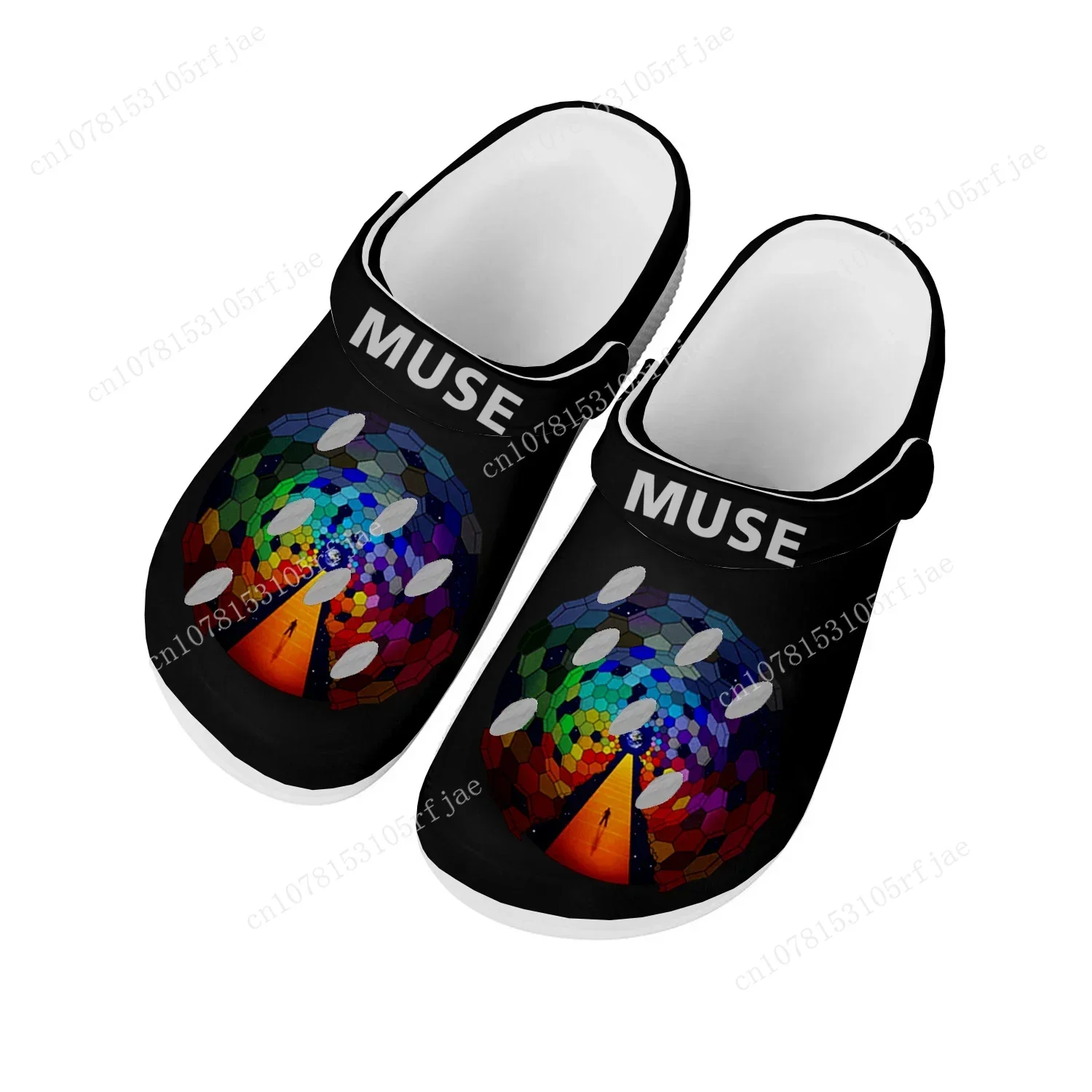 

Muse Rock Band England Home Clogs Custom Water Shoes Mens Womens Teenager Shoe Garden Clog Breathable Beach Hole Slippers White