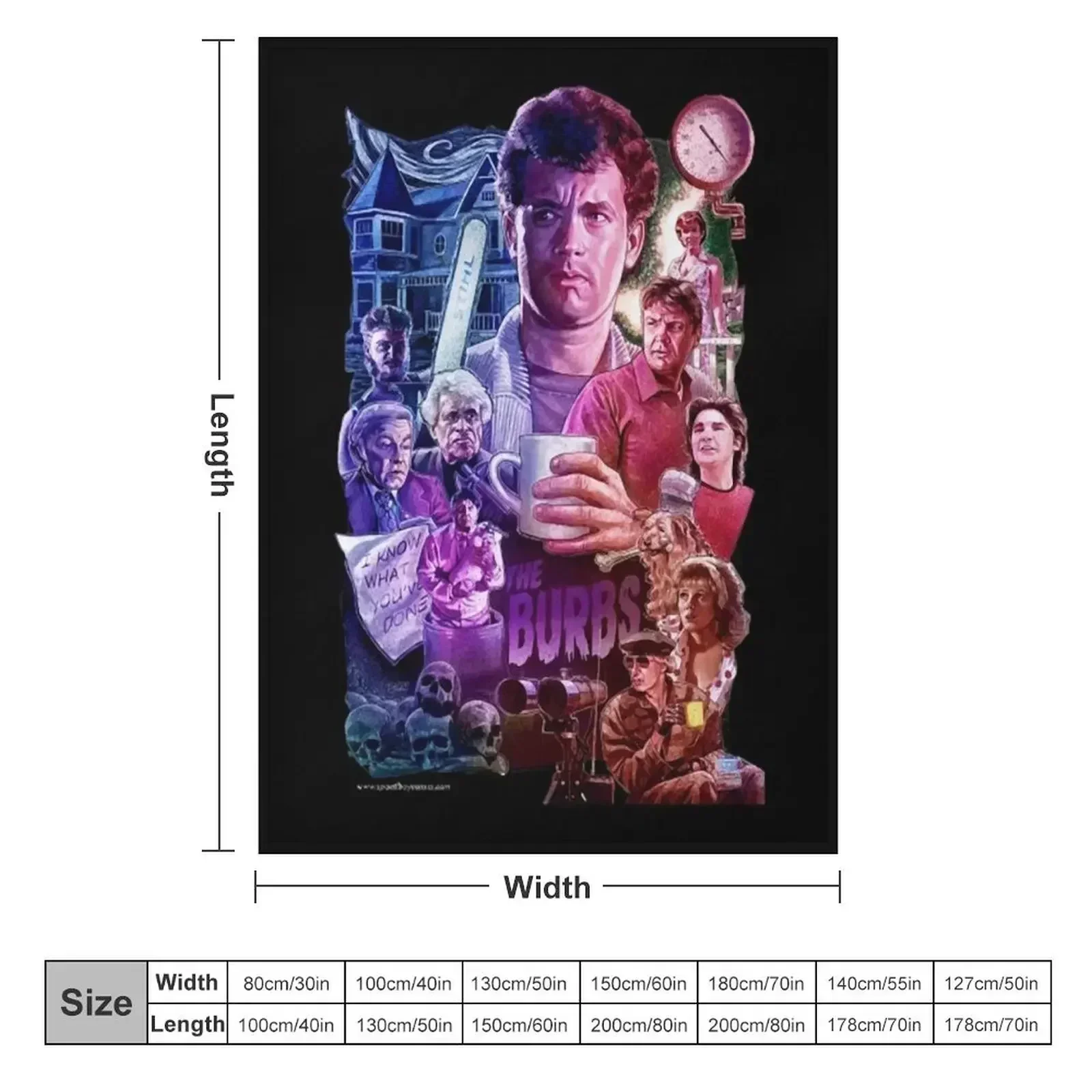 THE BURBS Throw Blanket cosplay anime Tourist Thins Summer Beddings funny gift Custom Blankets