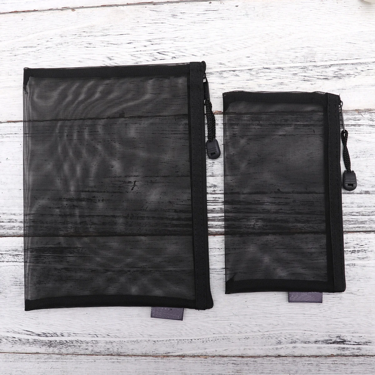 6 قطعة A5 A6 شبكة سوداء سستة حقيبة ملفات المحمولة القرطاسية الحقيبة مجموعة لمكتب المدرسة منظم وثائق مقلمة شفافة