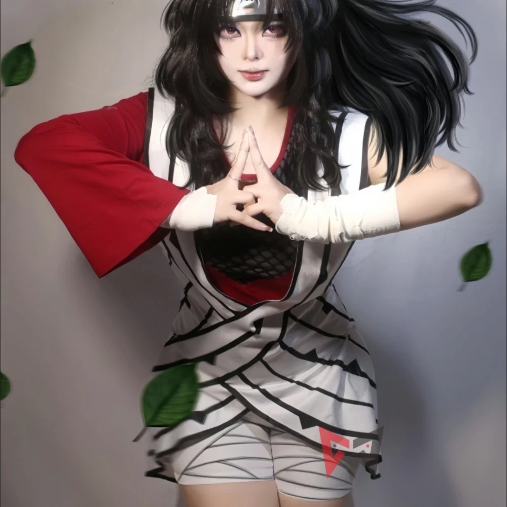 

New Ninja Yuhi Kurenai SarutobiKurenai Cosplay Costume Dress Pants Bandage For Game Party Halloween In Stock