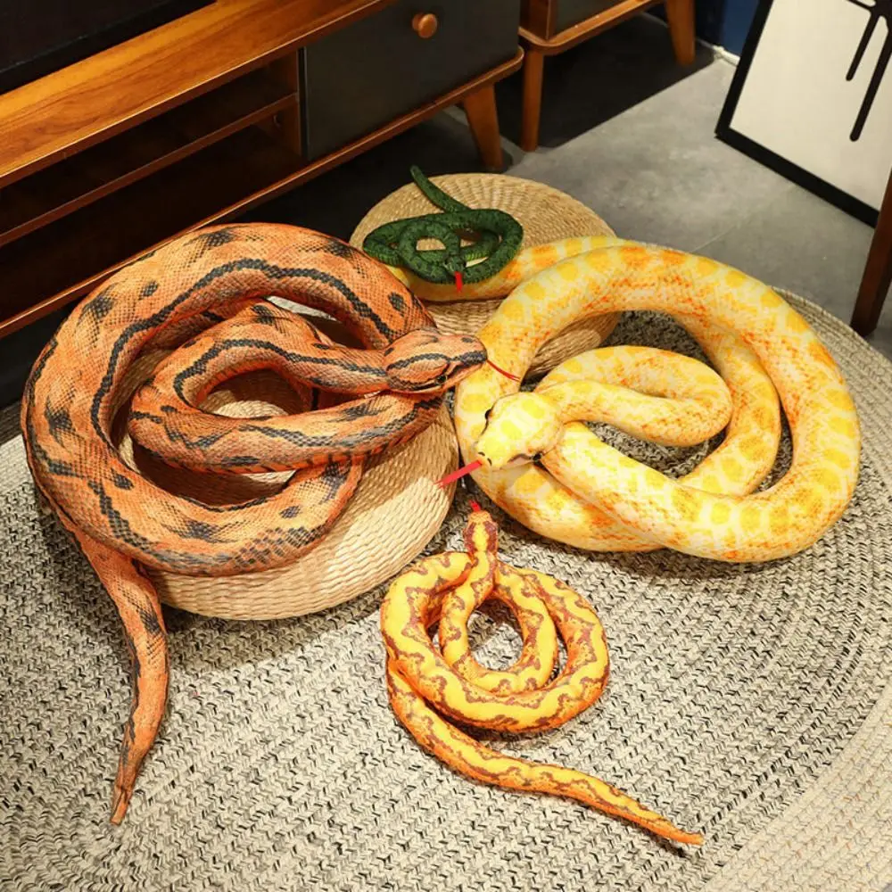 160 см искусственный питон плюшевая игрушка мягкая мультяшная имитация змеи плюшевая кукла реалистичная креативная мягкая кукла домашний декор