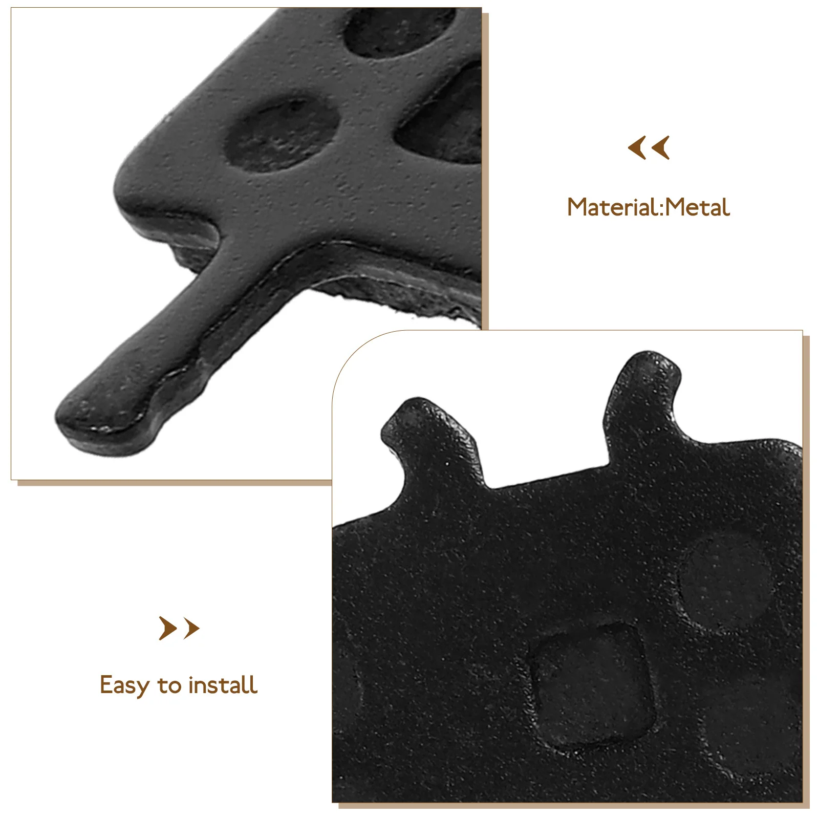 

1 Pair Bike Replacement High Performance Wear Resistant Long Lasting Easy Install Mountain Road Cycling Disc Block Scooter Brake