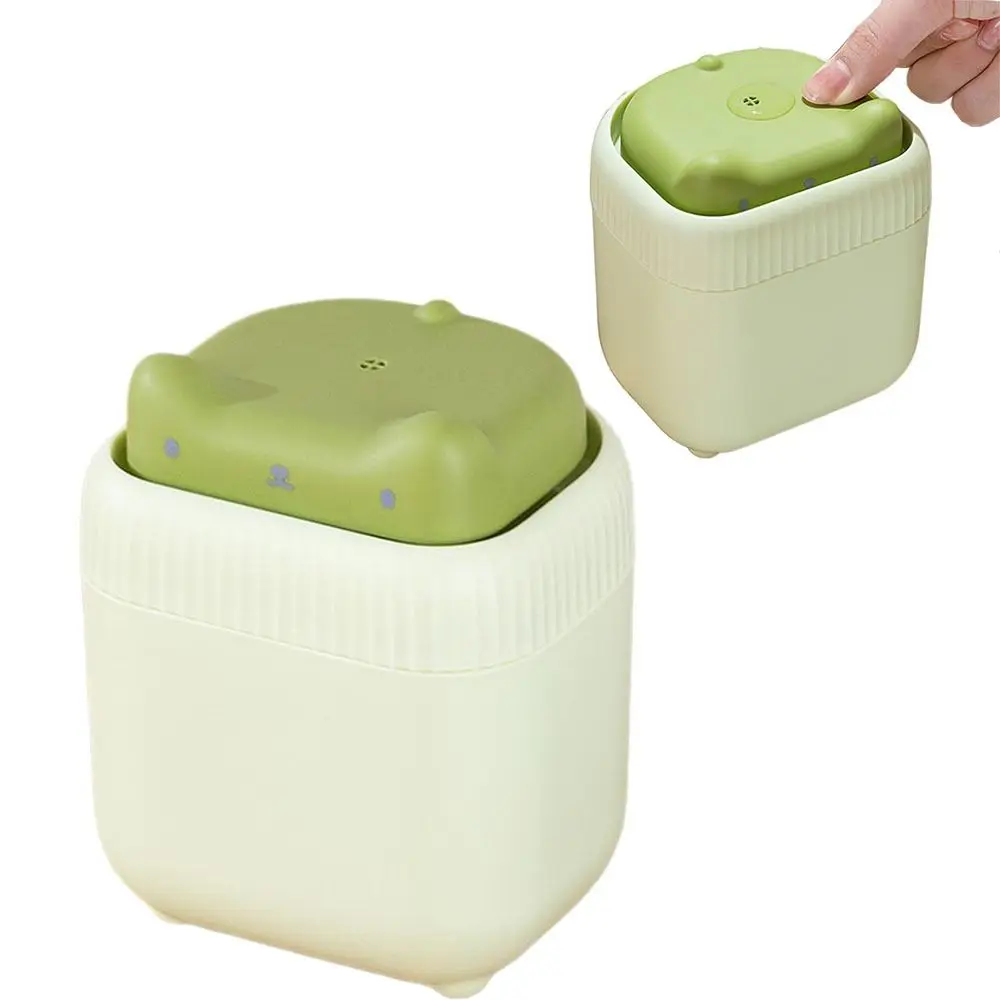 Independent Draining Cat Shape Soap Dispenser Large Capacity Manual Liquid Hand Soap Container Non-slip Refillable