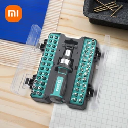 Xiaomi SATA 53 in 1 Ratchet Screwdriver Multifunctional Cross Set Plum shaped Mobile Phone Repair Laptop Disassembly Tools KIT