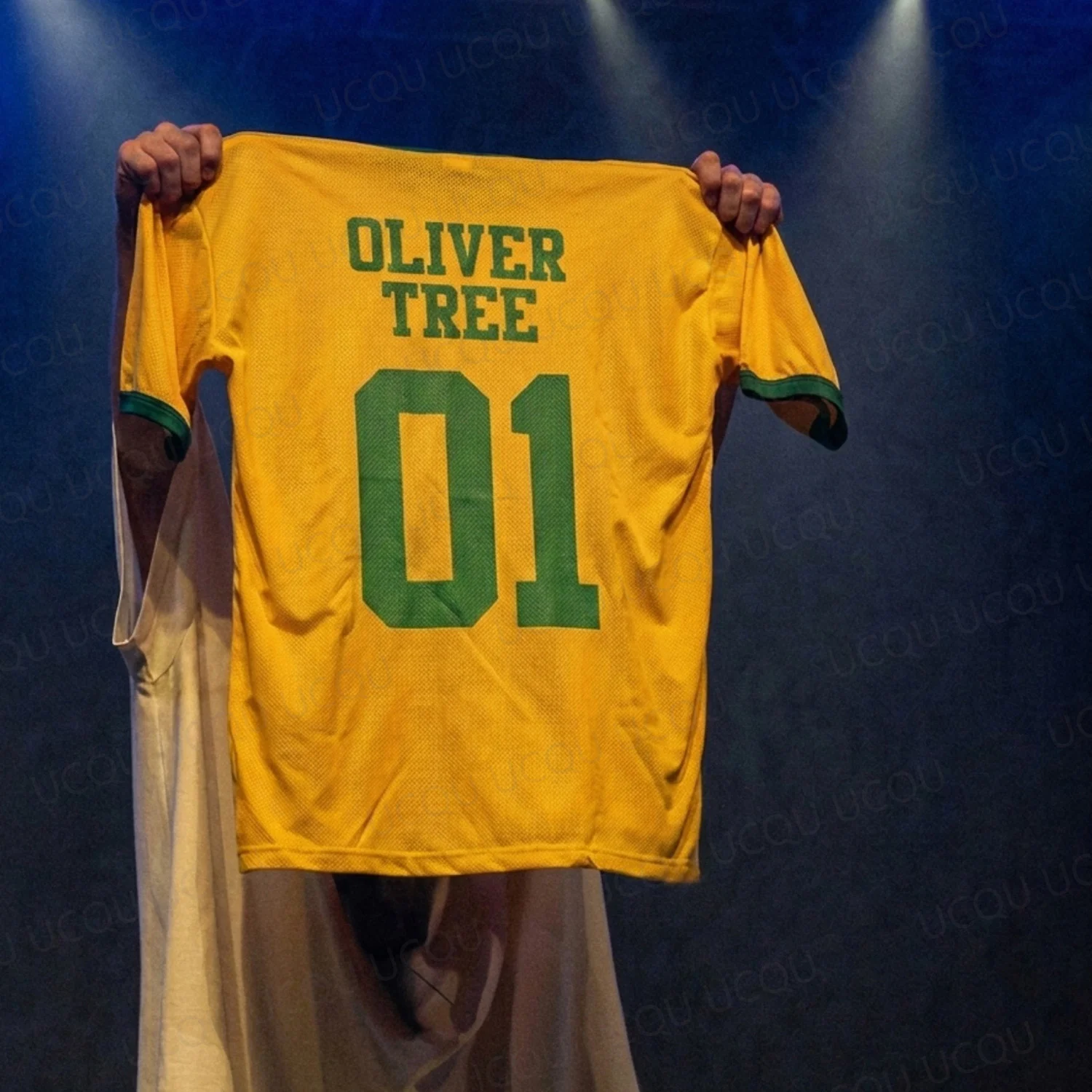 Oliver Tree 01 Commemorative Edition Yellow Green Soccer Jersey Concert Tour Fan Shirt Men Women Limited Adult/kid Tee
