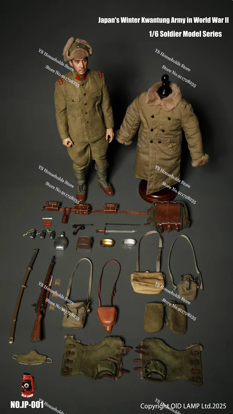 

Marsdivine JP-001 1/6 Scale Army Green Cloth Soldier Model Series Japan's Winter Kwantung Army 12" Full Set Man Action Figure