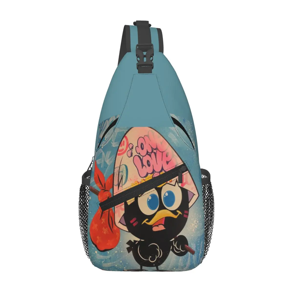 

Custom Calimeros Sling Crossbody Backpack for Men Women Water Resistant For Traveling Chicken Daypack Print Shoulder Backpack