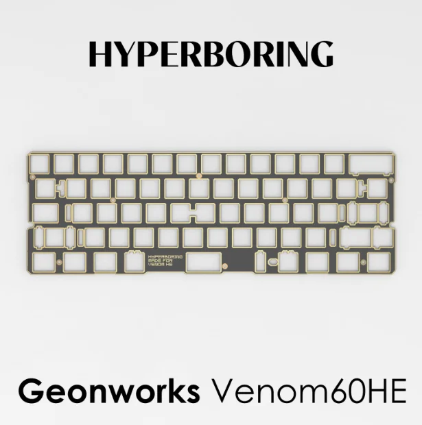 Geonworks Venom 60 HE Keyboard PCB Magnetic Switch Custom DIY
