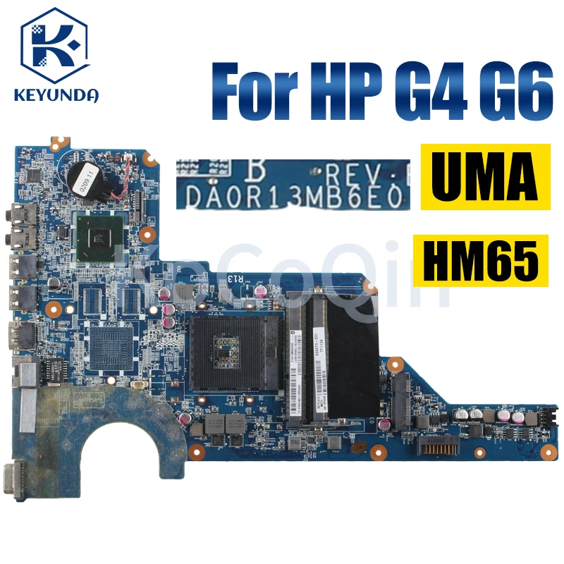 Imagem -03 - Placa-mãe Portátil para Notebook hp Placa de Vídeo sem Placa de Vídeo Da0r13mb6e0 2160809024 Hm65 636373-001 g4 g6