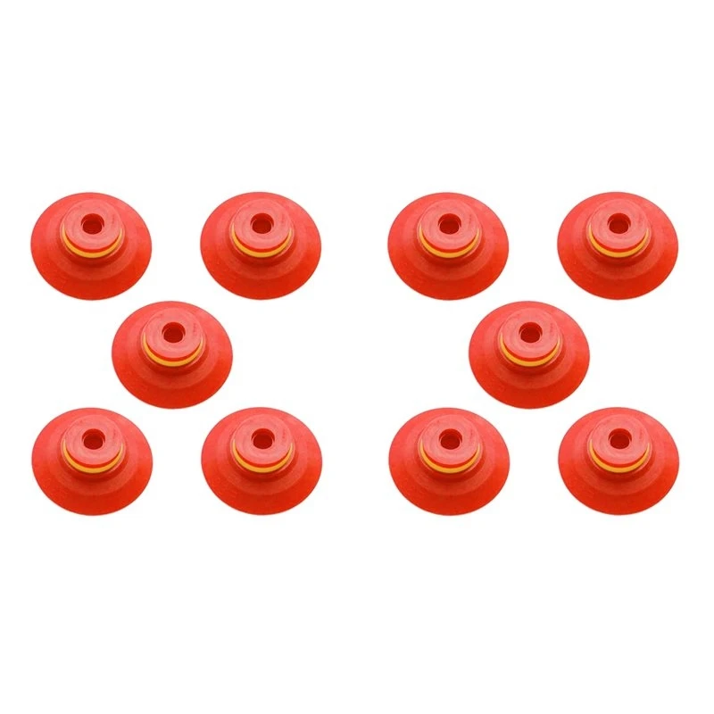 WCS-Industrial Flat Vacuum Suction Cup F Series Single-Layer Silicone Robotic Arm Accessory With Ribs,Pack Of 10 Pcs F30