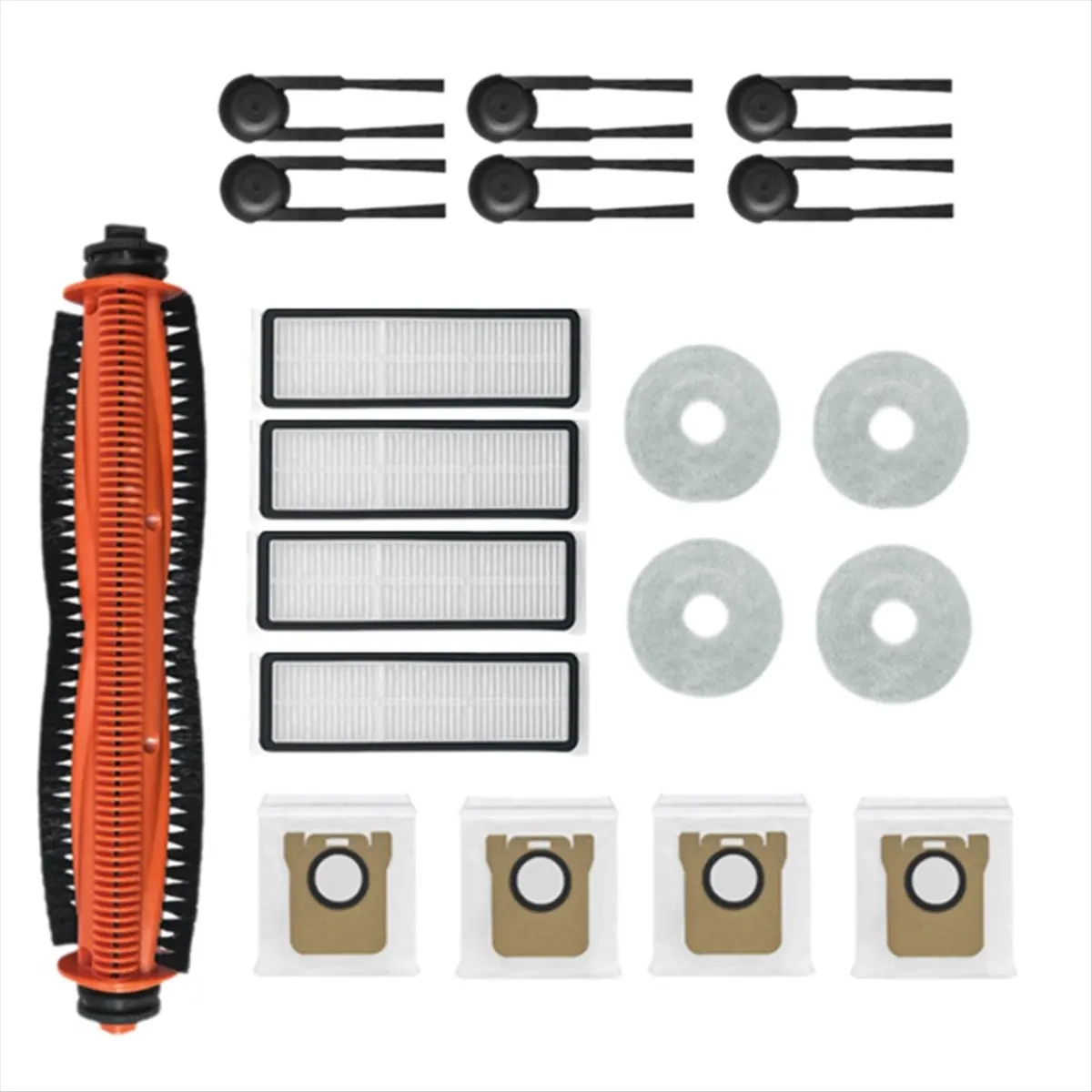 A86G NEW 19PCS for M40S/OV31CN Vacuum Cleaner Accessories Main Roller Side Brush Hepa Filter Mop Cloth Dust Bags