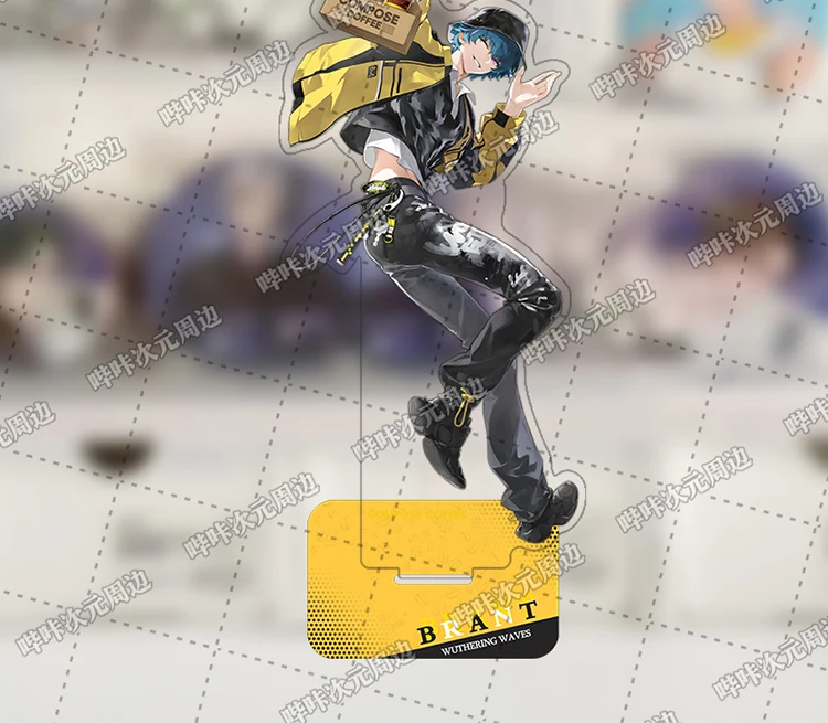 Wuthering موجات Brant Zani القهوة الكرتون الديكور الاكريليك حامل نموذج لجسم لوحة لعبة سطح المكتب الديكور تأثيري #5