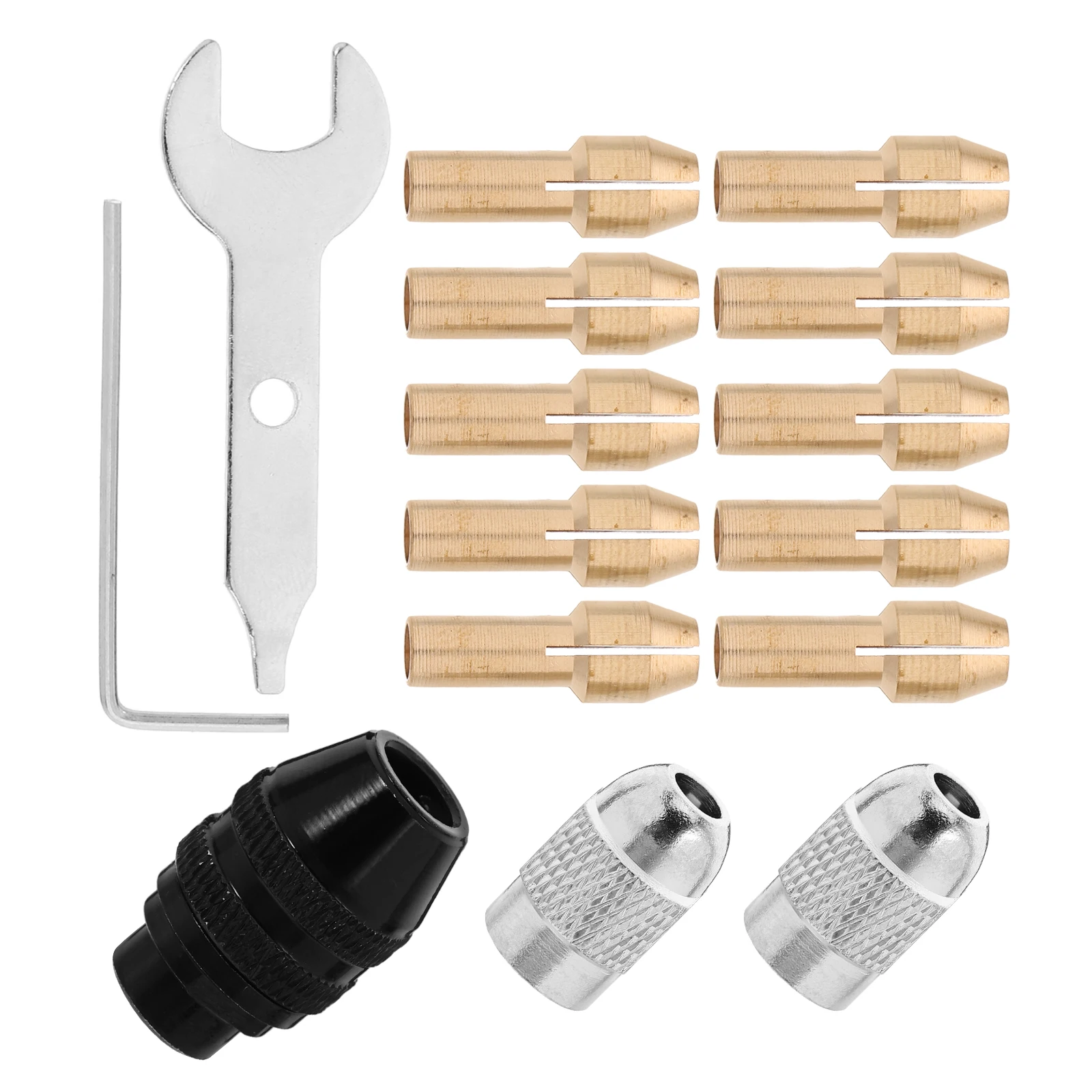 

1 set Electric Drill Chuck Collet Set Copper Clamping Tool Small Size Bits Milling Engraving Grinding Machine Accessories Power