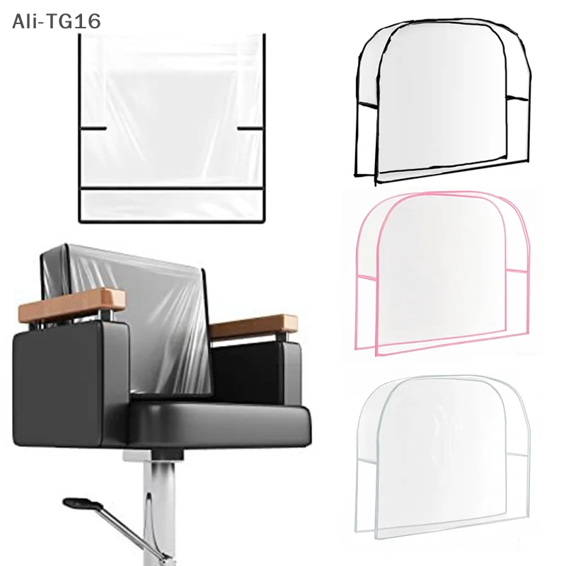 1Pcs Salon Chair Cover PVC Clear Hairdressing Chair Covers Protectors Universal Waterproof Barber Chair Back Covers Round/Square