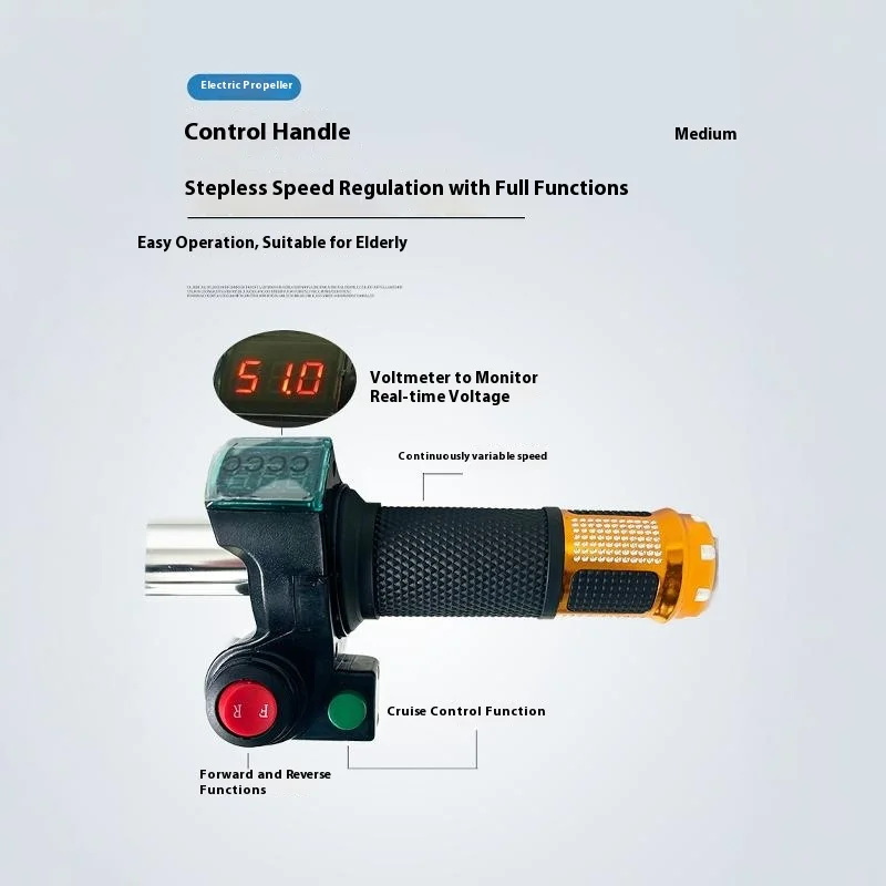 12V 24V 1000W propulsor sin escobillas Motor eléctrico barco de pescado hélice de energía externa barco de goma