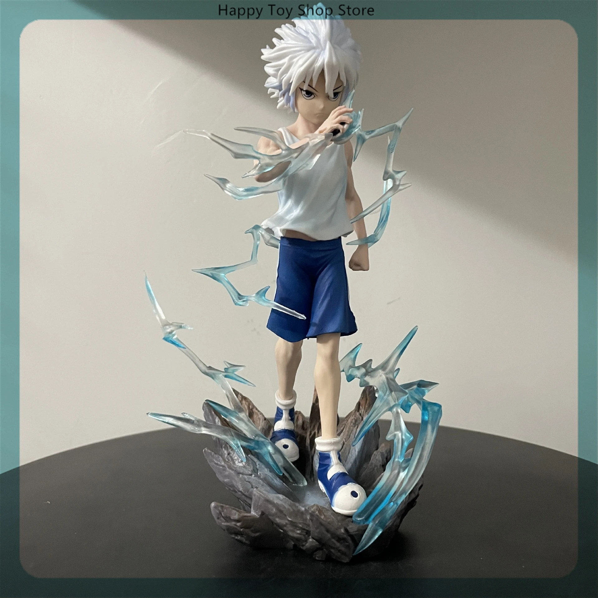 21cm caçador x caçador killua zoldyck anime figura de alta qualidade modelo estátua meninos coleção decoração desktop ornamento brinquedos presente