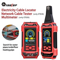 TOOLTOP ET838/836 AC DC 400V Multi-function Cable Locator 60000 Counts Multimeter Network Cable Test  Underground Wire Inspect