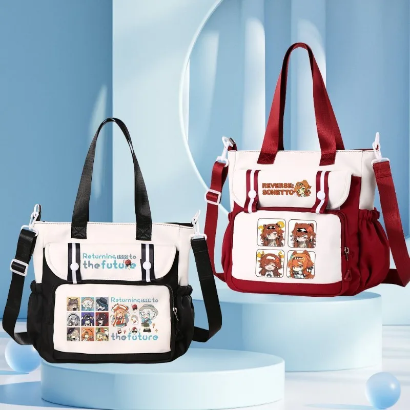 Game Reverse:1999 Anime Cos Vertin Sonetto Bkornblume Etc. Unisex 2024 Simple Portable Commuter Slant Shoulder Bag Gift