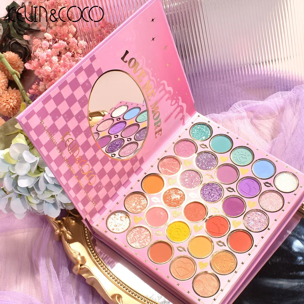 Explosive Eyeshadow Palette 72 Colors Gifts Matte Glitter Pearly Nude Long Lasting Charming Eyes Cute Makeup Women's Cosmetics