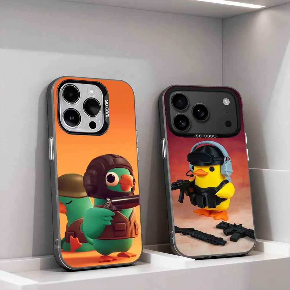

E-Escape From D-Duckov Cute Phone Case For iPhone 17,16,15,14,13,12,11,Pro,XS,Max,Plus,Mini,SE4,E IMD Matte Black