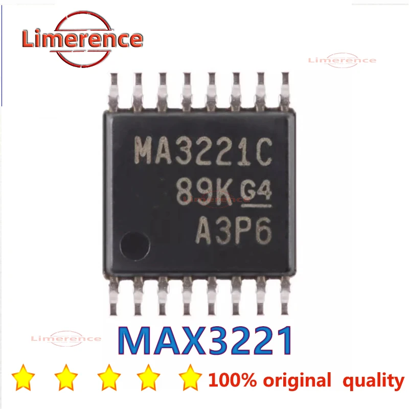 1PCS MAX3221 3232CPWR ECPWR EEUE ECUE IPWR EIPWR EUE CUE TSSOP-16