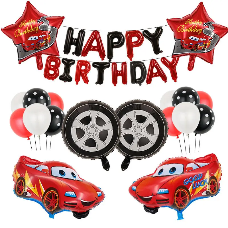 Disney Cars Lightning McQueen Balloon Set - Party Decorations Foil Balloons For Gathering Theme Party Supplies Other Material