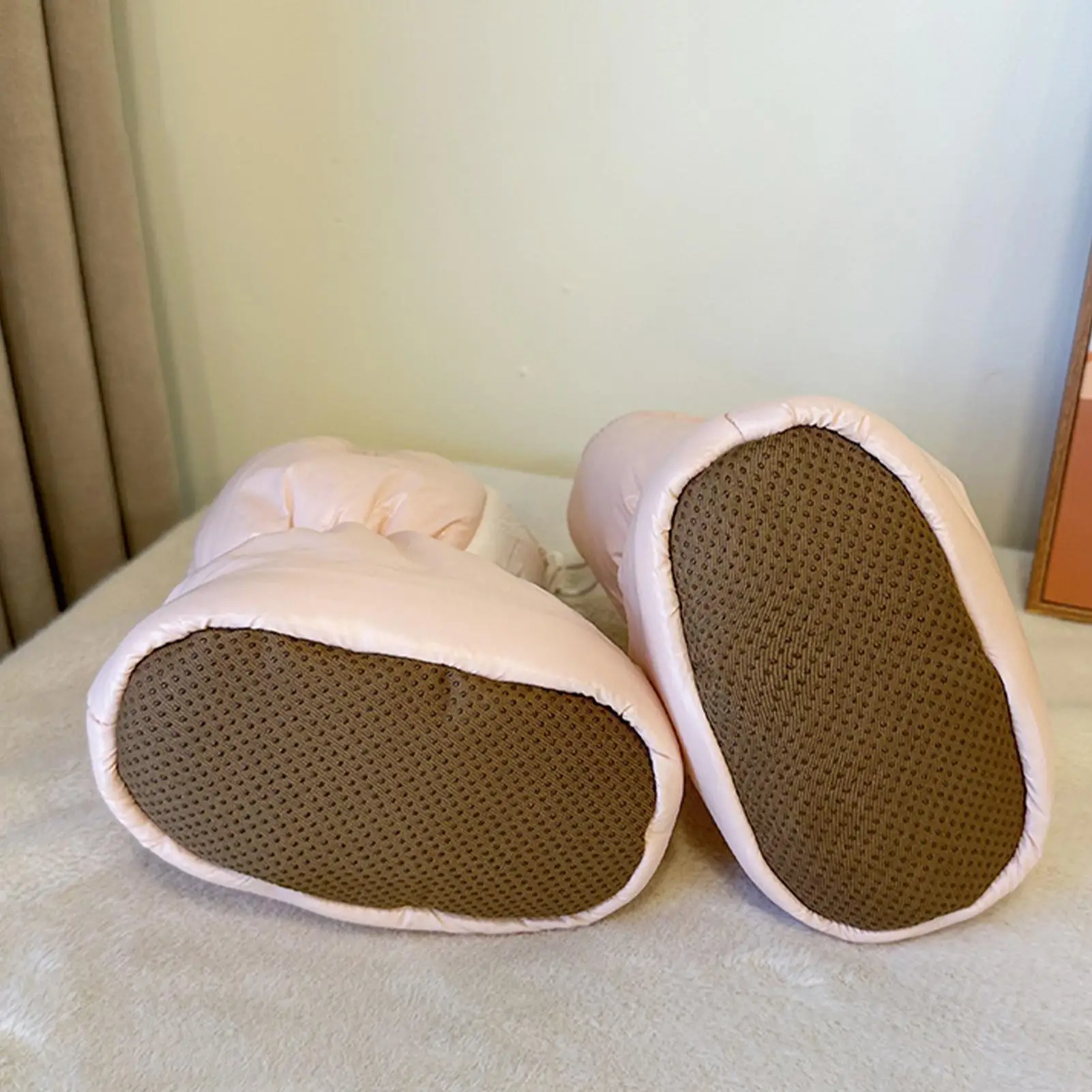 Kids Boots Windproof Drawstring Closure Footwear Young Children Winter Shoes for Boys Girls Living Room Travel Home parties