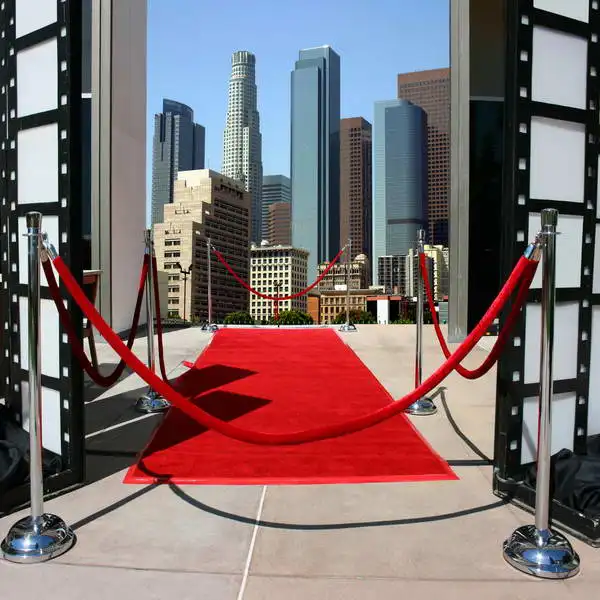 

10x10ft New York City Skyline Red Carpet Car Seamless Washable Wrinkle Free Banner Photo Background Backdrop Polyester Fabric