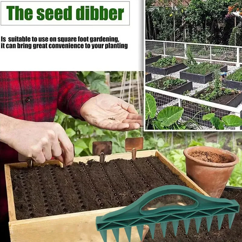 اليد Dibbler 12 حفرة البذر السريع في التربة حفار حديقة اليد تخفيف التربة زارع زراعة المعونة كفاءة حديقة الإكسسوارات