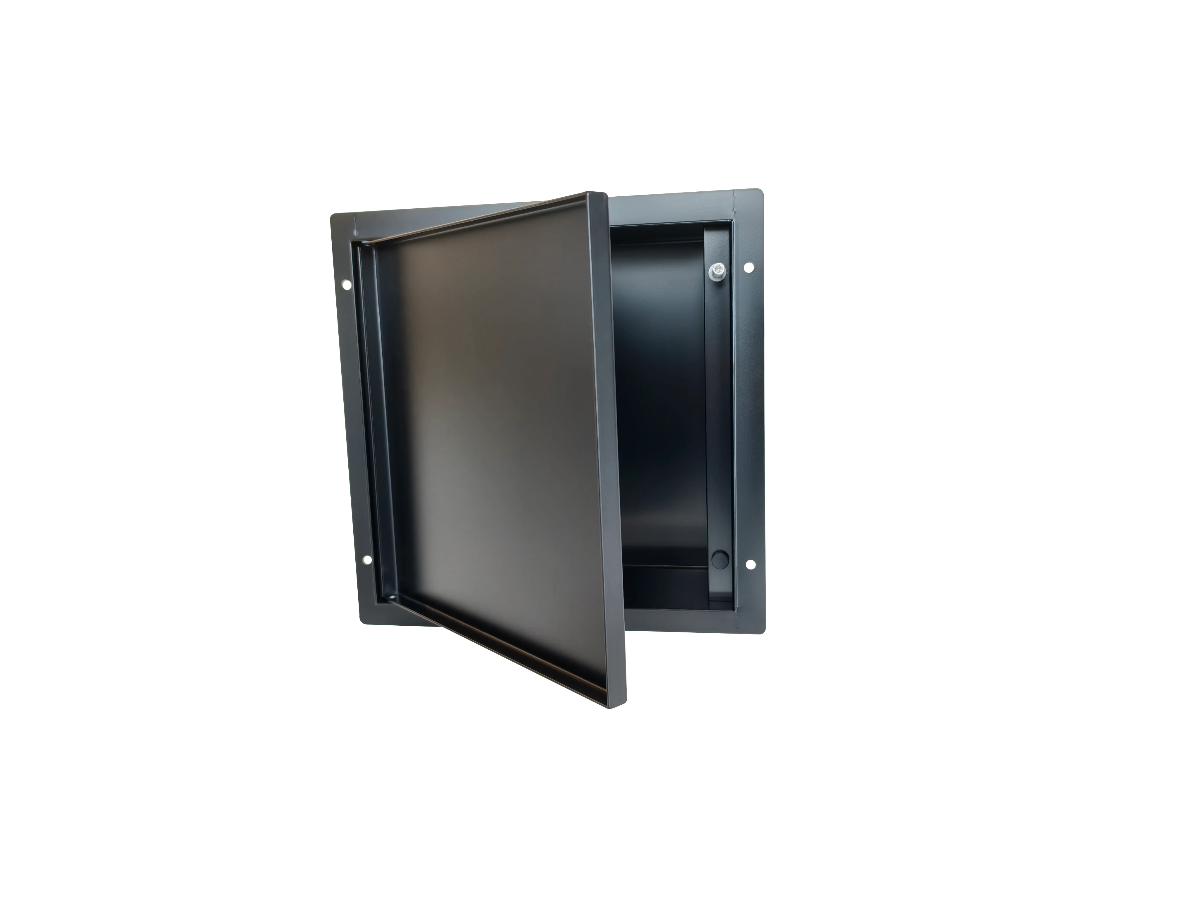 304 Stainless Steel Corner Bathroom Cabinet Wall Niche Bathroom Storage Recessed Shelf Door Shower Niche