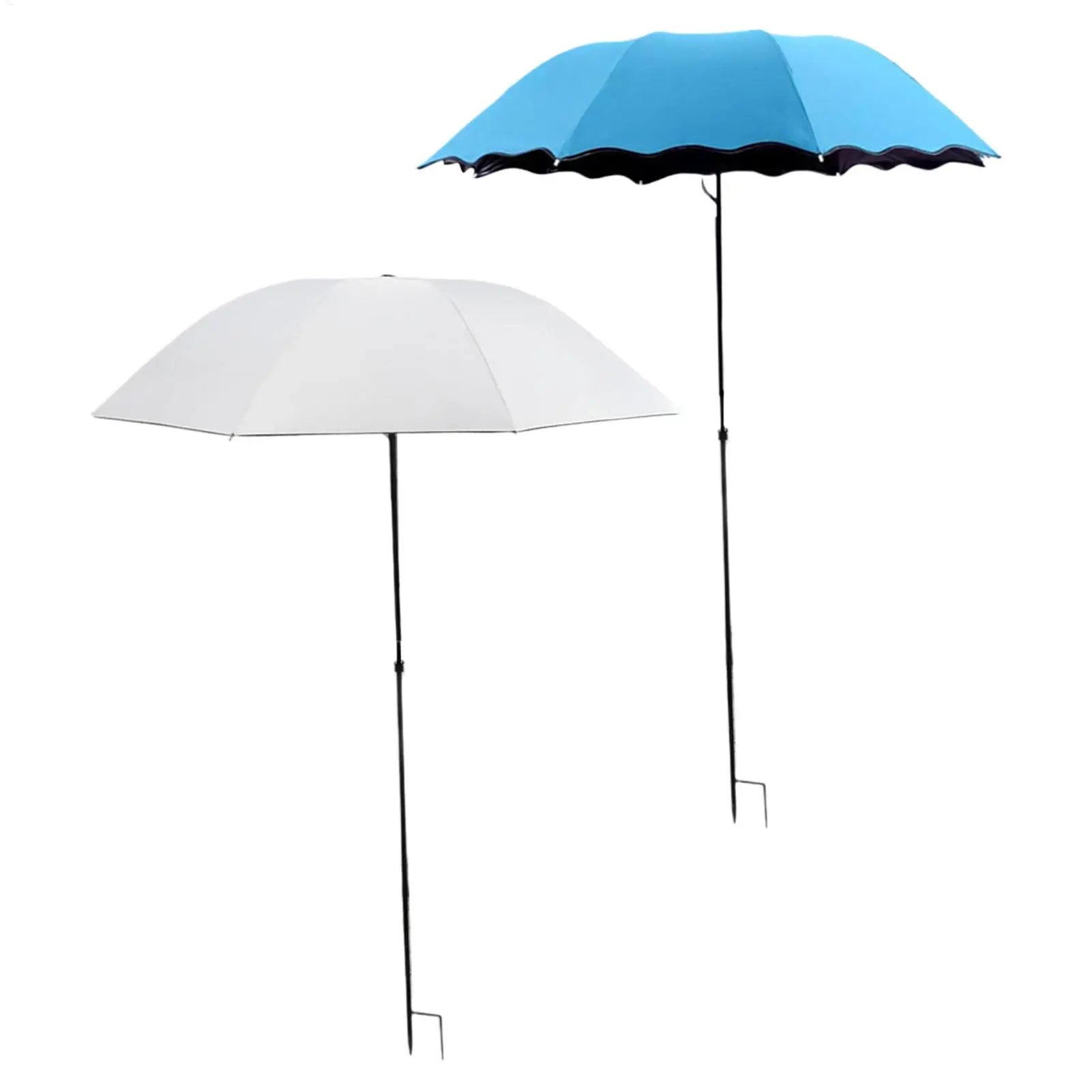 95cm Outdoor Plant Umbrella Foldable Garden Sun Shade Hydrangea Flower UV Protection Canopy Ground Insert for Patio Balcony
