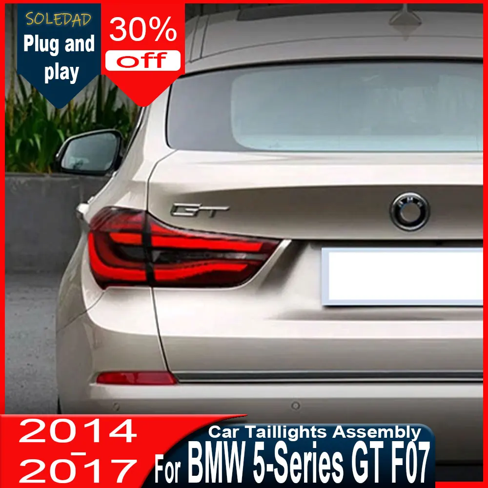 

Задние фонари для BMW 5 серии GT F07 2014-2017, комплект для модернизации, светодиодные указатели поворота, задние фонари с функцией заднего хода, установка Plug and Play.