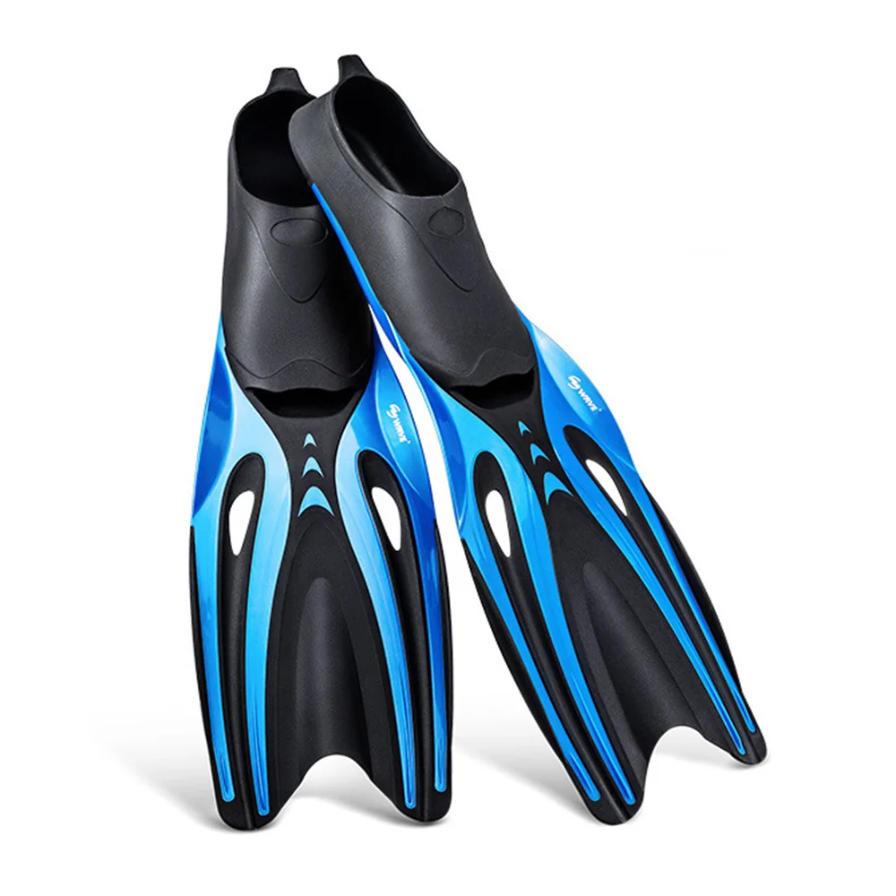 Professional Swimming Fins Portable Scuba Diving Silicone Long Snorkeling Water Sports Dive Flippers Equipment Adult